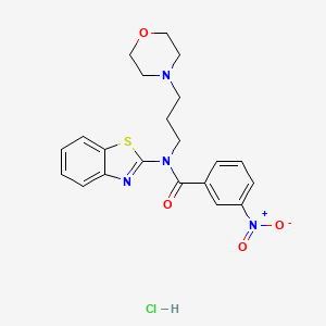 N-(benzo[d]thiazol-2-yl)-N-(3-morpholinopropyl)-3-nitrobenzamide hydrochloride