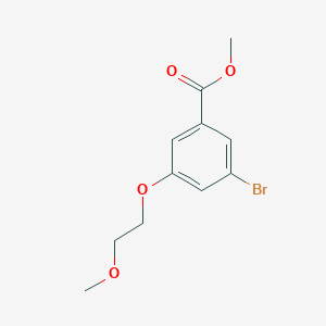 molecular formula C11H13BrO4 B2447985 Methyl 3-bromo-5-(2-methoxyethoxy)benzoate CAS No. 1948234-02-3