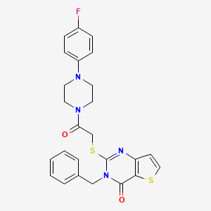 B2447992 3-benzyl-2-({2-[4-(4-fluorophenyl)piperazin-1-yl]-2-oxoethyl}sulfanyl)-3H,4H-thieno[3,2-d]pyrimidin-4-one CAS No. 1252892-89-9