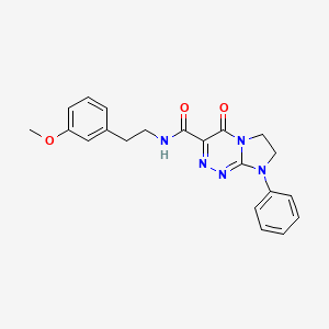 B2448004 N-(3-methoxyphenethyl)-4-oxo-8-phenyl-4,6,7,8-tetrahydroimidazo[2,1-c][1,2,4]triazine-3-carboxamide CAS No. 946360-29-8