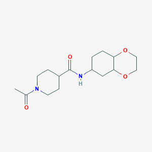 1-acetyl-N-(octahydrobenzo[b][1,4]dioxin-6-yl)piperidine-4-carboxamide