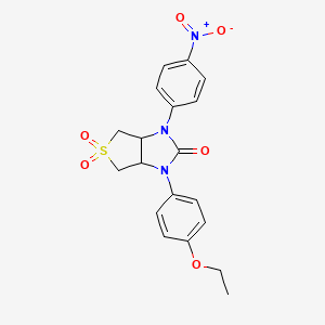 1-(4-ethoxyphenyl)-3-(4-nitrophenyl)tetrahydro-1H-thieno[3,4-d]imidazol-2(3H)-one 5,5-dioxide