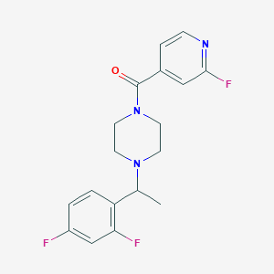 1-[1-(2,4-Difluorophenyl)ethyl]-4-(2-fluoropyridine-4-carbonyl)piperazine