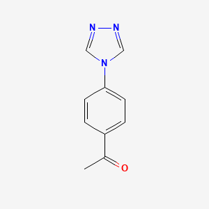 molecular formula C10H9N3O B2448020 1-[4-(4H-1,2,4-triazol-4-yl)phenyl]ethan-1-one CAS No. 1030702-48-7