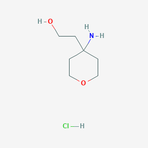 2-(4-Aminooxan-4-yl)ethan-1-ol hydrochloride