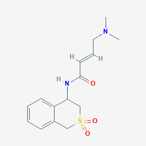 (E)-4-(Dimethylamino)-N-(2,2-dioxo-3,4-dihydro-1H-isothiochromen-4-yl)but-2-enamide