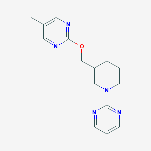 5-Methyl-2-[(1-pyrimidin-2-ylpiperidin-3-yl)methoxy]pyrimidine