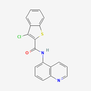 3-chloro-N-(quinolin-5-yl)-1-benzothiophene-2-carboxamide
