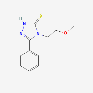 molecular formula C11H13N3OS B2448069 4-(2-methoxyethyl)-5-phenyl-4H-1,2,4-triazole-3-thiol CAS No. 663181-72-4