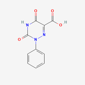molecular formula C10H7N3O4 B2448088 3,5-Dioxo-2-phenyl-2,3,4,5-tetrahydro-1,2,4-triazine-6-carboxylic acid CAS No. 4315-71-3