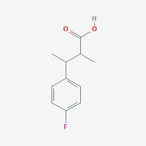 molecular formula C11H13FO2 B2448101 3-(4-Fluorophenyl)-2-methylbutanoic acid CAS No. 1490400-07-1