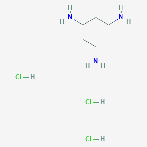 molecular formula C5H18Cl3N3 B2448102 pentane-1,3,5-triaminetrihydrochloride CAS No. 99548-68-2