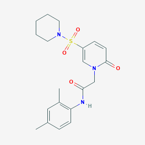 molecular formula C20H25N3O4S B2448113 N-(2,4-dimethylphenyl)-2-[2-oxo-5-(piperidine-1-sulfonyl)-1,2-dihydropyridin-1-yl]acetamide CAS No. 1359647-44-1