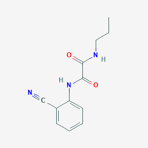 molecular formula C12H13N3O2 B2448200 N1-(2-cyanophenyl)-N2-propyloxalamide CAS No. 898349-44-5
