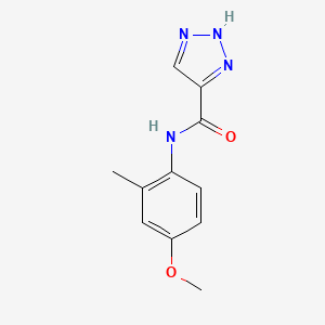 molecular formula C11H12N4O2 B2448257 N-(4-methoxy-2-methylphenyl)-1H-1,2,3-triazole-5-carboxamide CAS No. 1498155-47-7