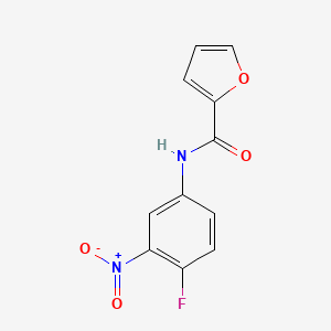 molecular formula C11H7FN2O4 B2448261 N-(4-fluoro-3-nitrophenyl)furan-2-carboxamide CAS No. 333349-04-5