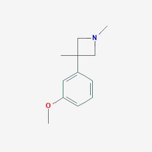 AZETIDINE, 1,3-DIMETHYL-3-(m-METHOXYPHENYL)-