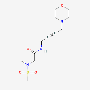 2-(N-methylmethylsulfonamido)-N-(4-morpholinobut-2-yn-1-yl)acetamide
