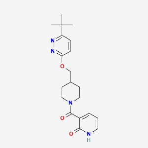 3-[4-[(6-Tert-butylpyridazin-3-yl)oxymethyl]piperidine-1-carbonyl]-1H-pyridin-2-one