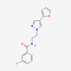 3-fluoro-N-(2-(4-(furan-2-yl)-1H-pyrazol-1-yl)ethyl)benzamide