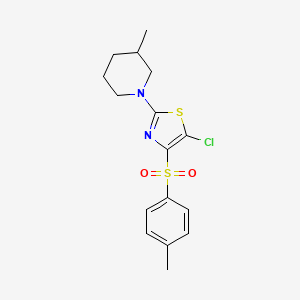 5-Chloro-2-(3-methylpiperidin-1-yl)-4-tosylthiazole