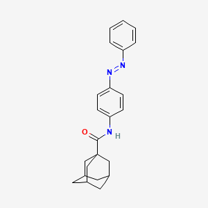 molecular formula C23H25N3O B2448313 N-{4-[(E)-2-PHENYLDIAZEN-1-YL]PHENYL}ADAMANTANE-1-CARBOXAMIDE CAS No. 324538-57-0