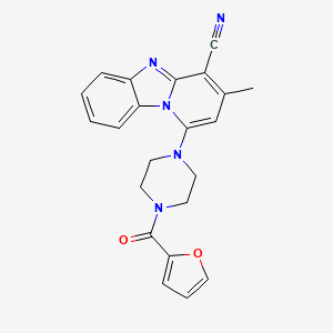 1-[4-(2-Furoyl)-1-piperazinyl]-3-methylpyrido[1,2-a]benzimidazole-4-carbonitrile