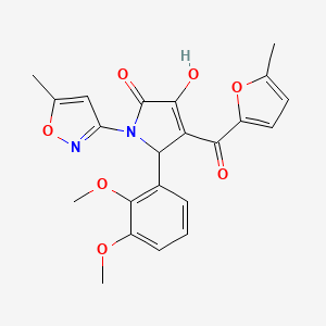 5-(2,3-dimethoxyphenyl)-3-hydroxy-4-(5-methylfuran-2-carbonyl)-1-(5-methylisoxazol-3-yl)-1H-pyrrol-2(5H)-one