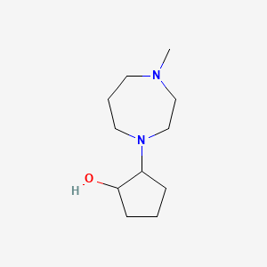 2-(4-Methyl-1,4-diazepan-1-yl)cyclopentan-1-ol