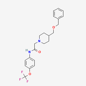 2-(4-((benzyloxy)methyl)piperidin-1-yl)-N-(4-(trifluoromethoxy)phenyl)acetamide