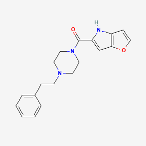 (4H-furo[3,2-b]pyrrol-5-yl)(4-phenethylpiperazin-1-yl)methanone
