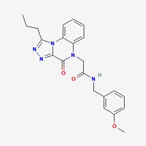 N-(3-methoxybenzyl)-2-(4-oxo-1-propyl[1,2,4]triazolo[4,3-a]quinoxalin-5(4H)-yl)acetamide