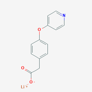 Lithium;2-(4-pyridin-4-yloxyphenyl)acetate