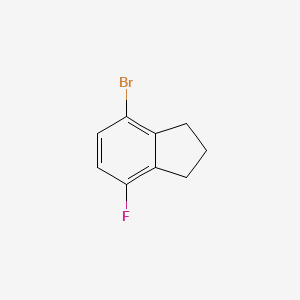 molecular formula C9H8BrF B2448364 4-Bromo-7-fluoro-2,3-dihydro-1H-indene CAS No. 2332943-95-8
