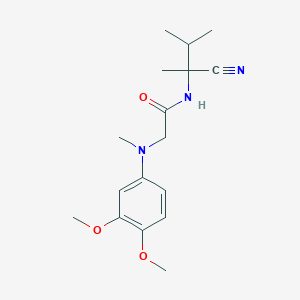 N-(1-cyano-1,2-dimethylpropyl)-2-[(3,4-dimethoxyphenyl)(methyl)amino]acetamide