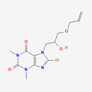 7-(3-(allyloxy)-2-hydroxypropyl)-8-bromo-1,3-dimethyl-1H-purine-2,6(3H,7H)-dione