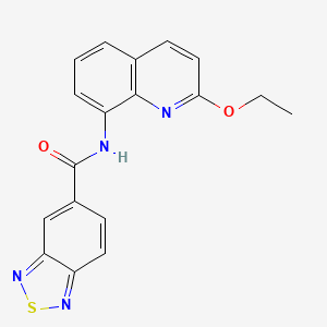 molecular formula C18H14N4O2S B2448406 N-(2-ethoxyquinolin-8-yl)-2,1,3-benzothiadiazole-5-carboxamide CAS No. 1251576-89-2
