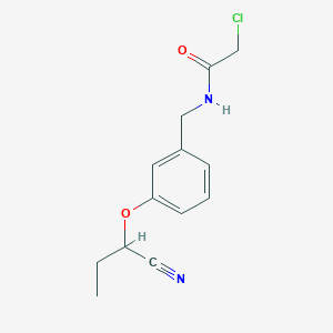 2-Chloro-N-[[3-(1-cyanopropoxy)phenyl]methyl]acetamide