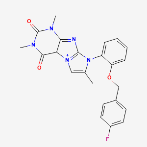 8-{2-[(4-fluorophenyl)methoxy]phenyl}-1,3,7-trimethyl-1H,2H,3H,4H,8H-imidazo[1,2-g]purine-2,4-dione