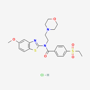 4-(ethylsulfonyl)-N-(5-methoxybenzo[d]thiazol-2-yl)-N-(2-morpholinoethyl)benzamide hydrochloride