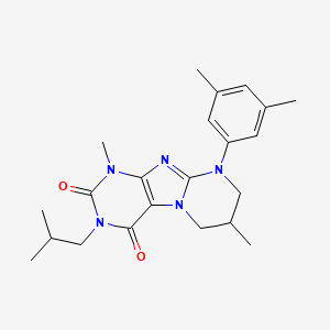 9-(3,5-dimethylphenyl)-1,7-dimethyl-3-(2-methylpropyl)-7,8-dihydro-6H-purino[7,8-a]pyrimidine-2,4-dione