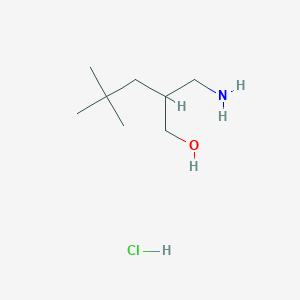 B2448495 2-(Aminomethyl)-4,4-dimethylpentan-1-ol;hydrochloride CAS No. 2243512-64-1