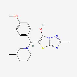 5-((4-Methoxyphenyl)(3-methylpiperidin-1-yl)methyl)-2-methylthiazolo[3,2-b][1,2,4]triazol-6-ol