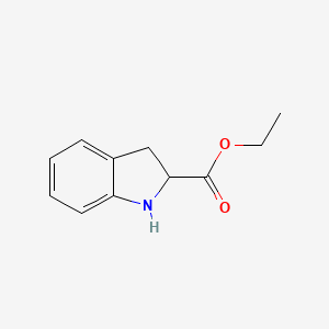 molecular formula C11H13NO2 B2448520 Ethyl Indoline-2-carboxylate CAS No. 50501-07-0; 79854-42-5