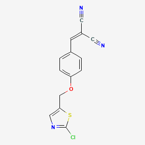 2-({4-[(2-Chloro-1,3-thiazol-5-yl)methoxy]phenyl}methylene)malononitrile