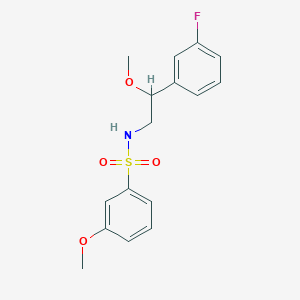 B2448542 N-(2-(3-fluorophenyl)-2-methoxyethyl)-3-methoxybenzenesulfonamide CAS No. 1797891-88-3