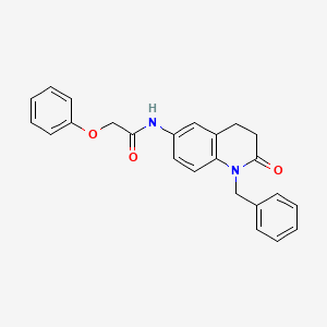 molecular formula C24H22N2O3 B2448565 N-(1-benzyl-2-oxo-1,2,3,4-tetrahydroquinolin-6-yl)-2-phenoxyacetamide CAS No. 951471-86-6