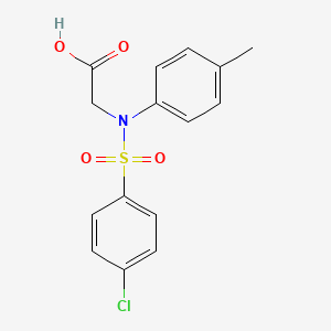 molecular formula C15H14ClNO4S B2448566 N-[(4-chlorophenyl)sulfonyl]-N-(4-methylphenyl)glycine CAS No. 896897-91-9