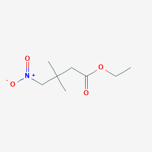 molecular formula C8H15NO4 B2448579 Ethyl 3,3-dimethyl-4-nitrobutanoate 