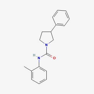 molecular formula C18H20N2O B2448660 N-(2-methylphenyl)-3-phenylpyrrolidine-1-carboxamide CAS No. 1208976-09-3